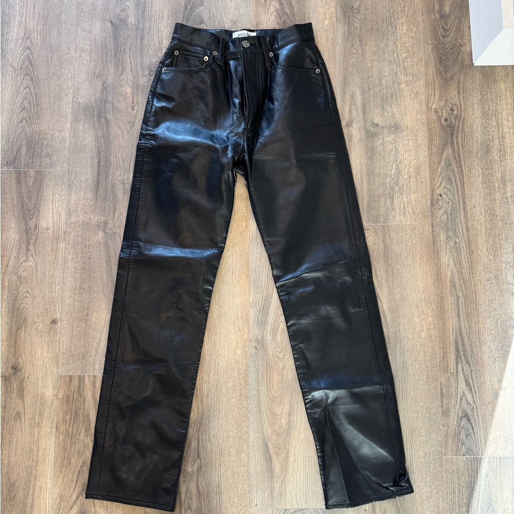 Agolde 90’s pinch waist recycled leather